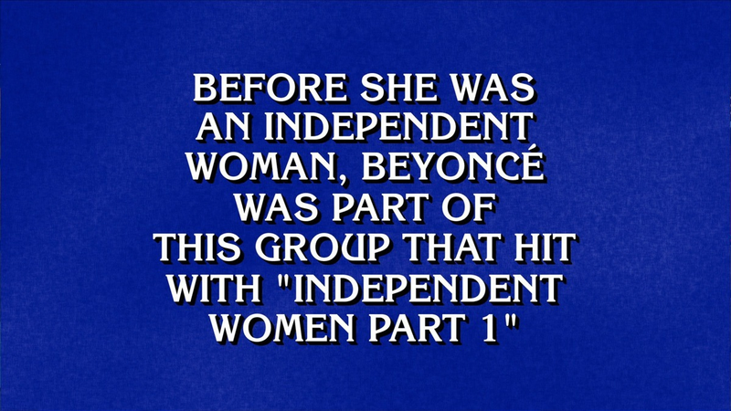 Illustration for article titled Jeopardy Debuted a Beyoncé Category Just for Us